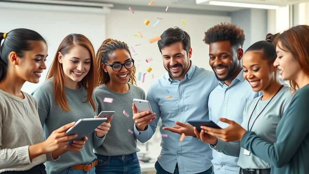 Conceptual infographic of supervised, unsupervised, reinforcement, and deep learning in AI, using abstract AI figures and dynamic overlay arrows